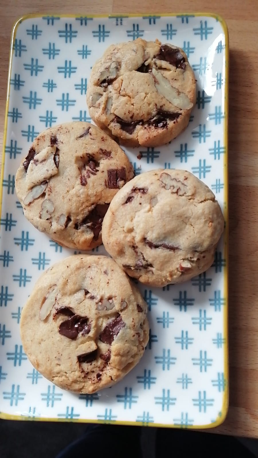 Photo de cookies servis au petit-déjeuner à la maison de Julia à Albi.